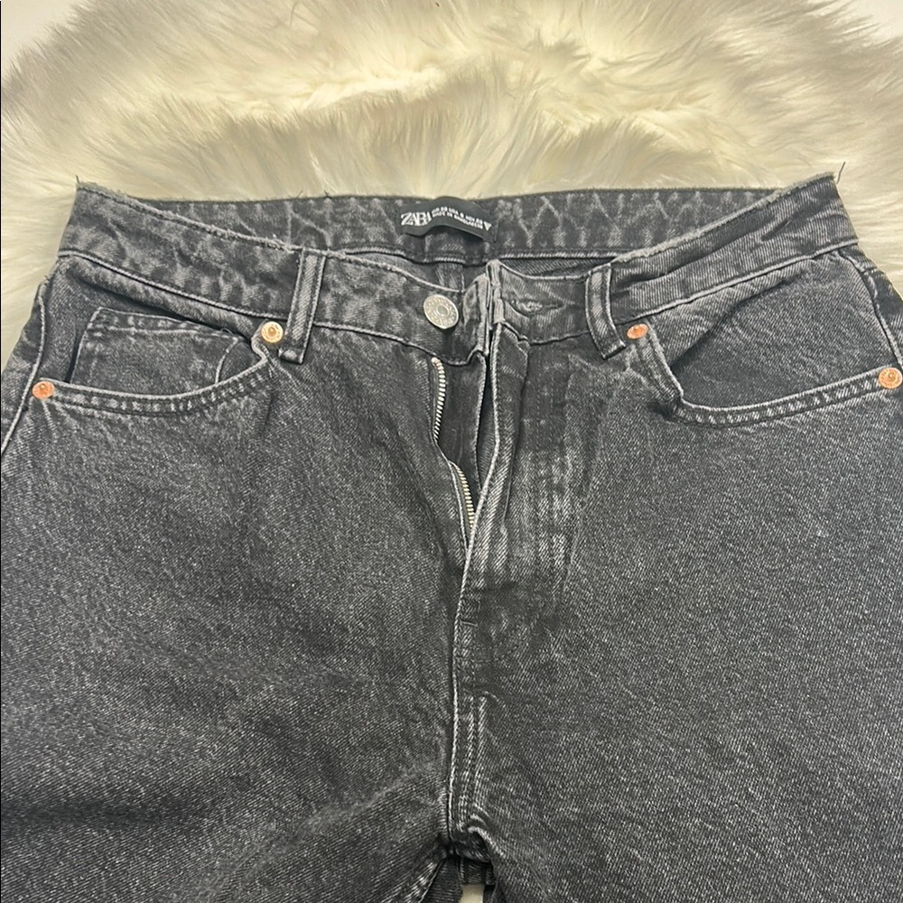 Zara Black Denim Jeans Size 6